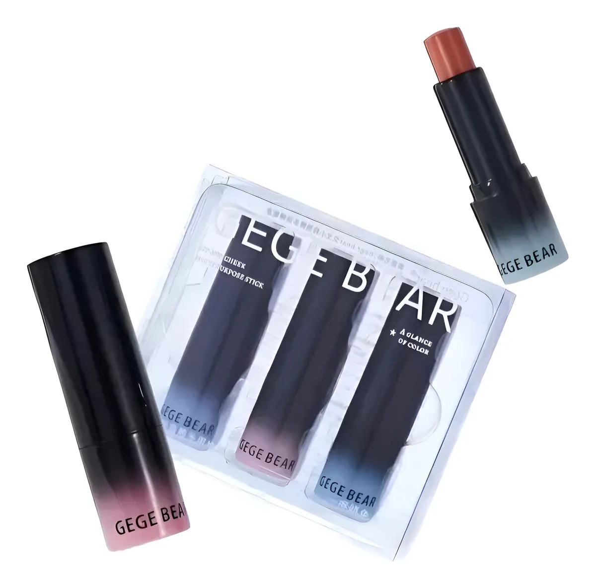 Set labial color multiuso Gege Bear x 3